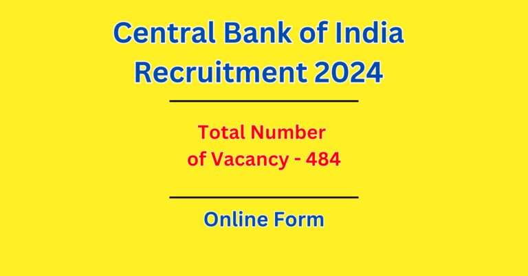 Central Bank of India Recruitment 2024 | Safai Karmchari | Sub-Staff | Online Form