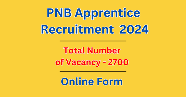 PNB Recruitment 2024 | Apprentice Exam 2024 | Online Form | Govt Jobs in Punjab