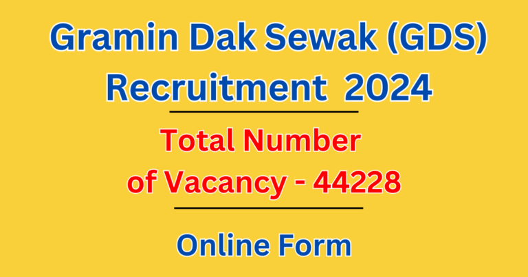 India Post Circle Recruitment 2024 | Gramin Dak Sevak (GDS) Vacancy Online Form 