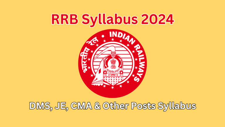 RRB Syllabus 2024