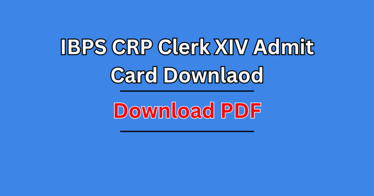 IBPS CRP Clerk XIV 2024