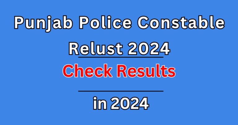 Punjab Police Constable Result 2024