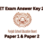 PSTET Exam Answer Key 2024