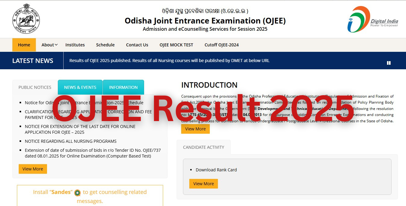 OJEE Result 2025