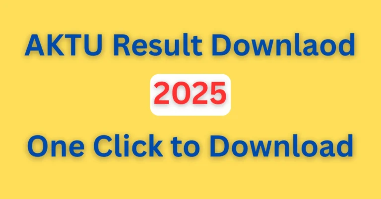AKTU Result Downlaod 2025