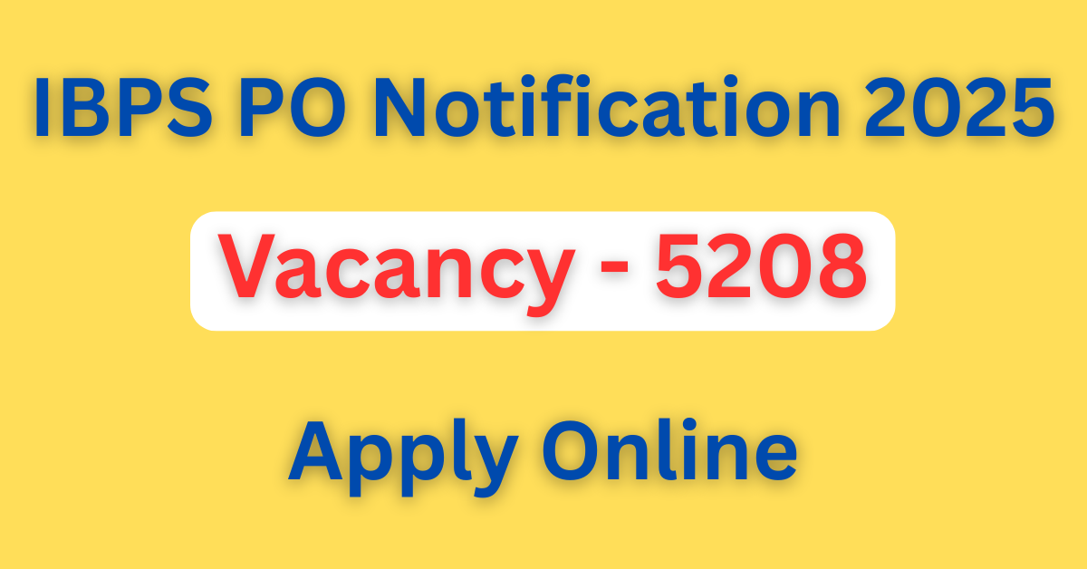 IBPS PO Notification 2025