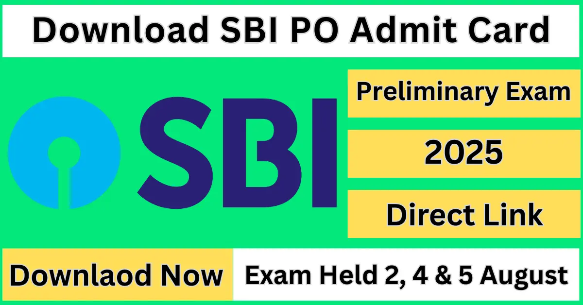 SBI PO Admit Card