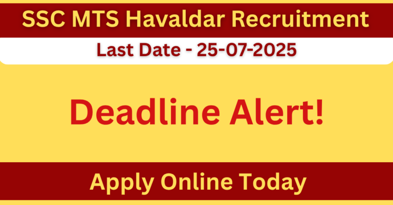SSC MTS Havaldar Recruitment