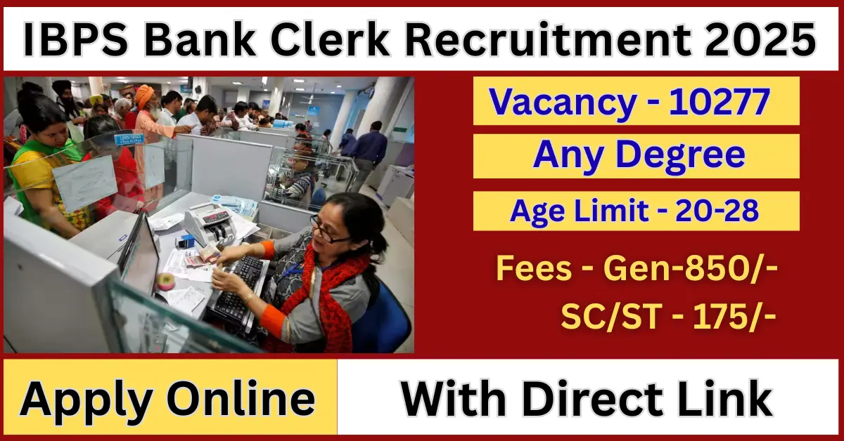 IBPS Bank Clerk Recruitment 2025
