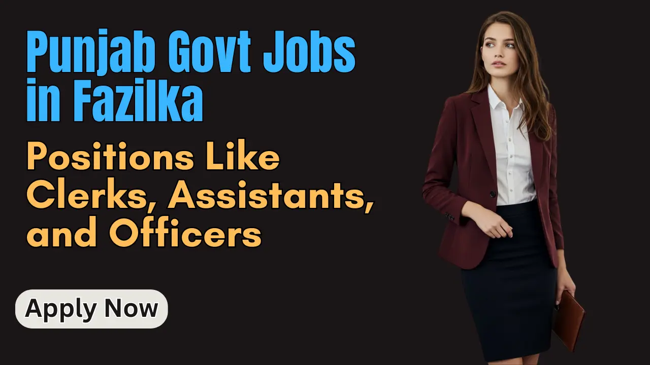 Punjab Govt Jobs in Fazilka
