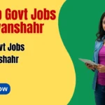 Punjab Govt Jobs in Nawanshahr